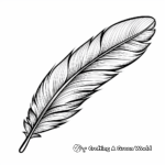 Exotic Bird of Paradise Feather Coloring Pages 3