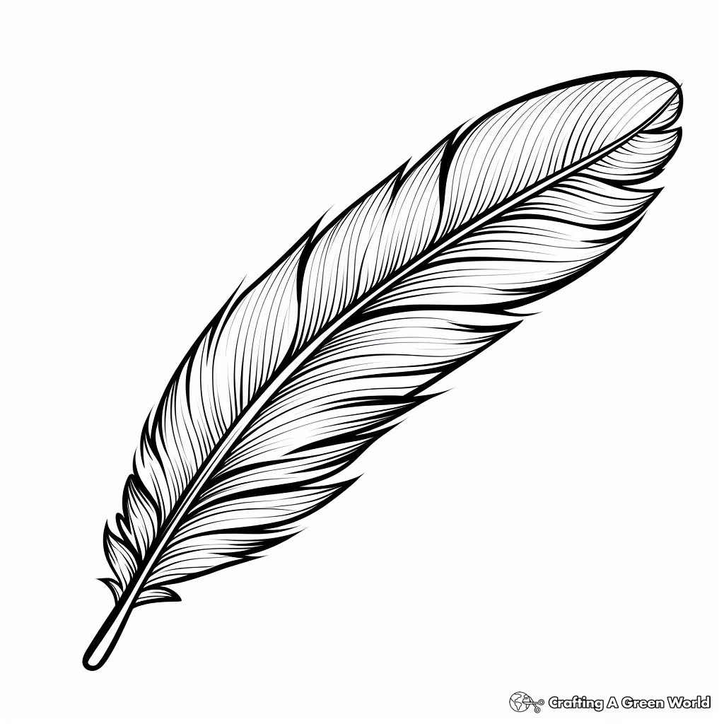 Feather Coloring Pages Free Printable Feather Coloring Pages Free Printable