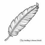 Exotic Bird of Paradise Feather Coloring Pages 4