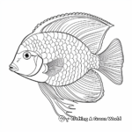 Exotic Discus Fish Coloring Pages for Enthusiasts 1