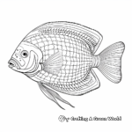 Exotic Discus Fish Coloring Pages for Enthusiasts 4