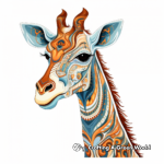 Exotic Giraffe Species Coloring Pages 1
