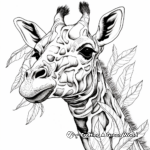 Exotic Giraffe Species Coloring Pages 3