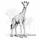 Exotic Giraffe Species Coloring Pages 4