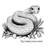 Exotic Jameson's Mamba Snake Coloring Pages 2