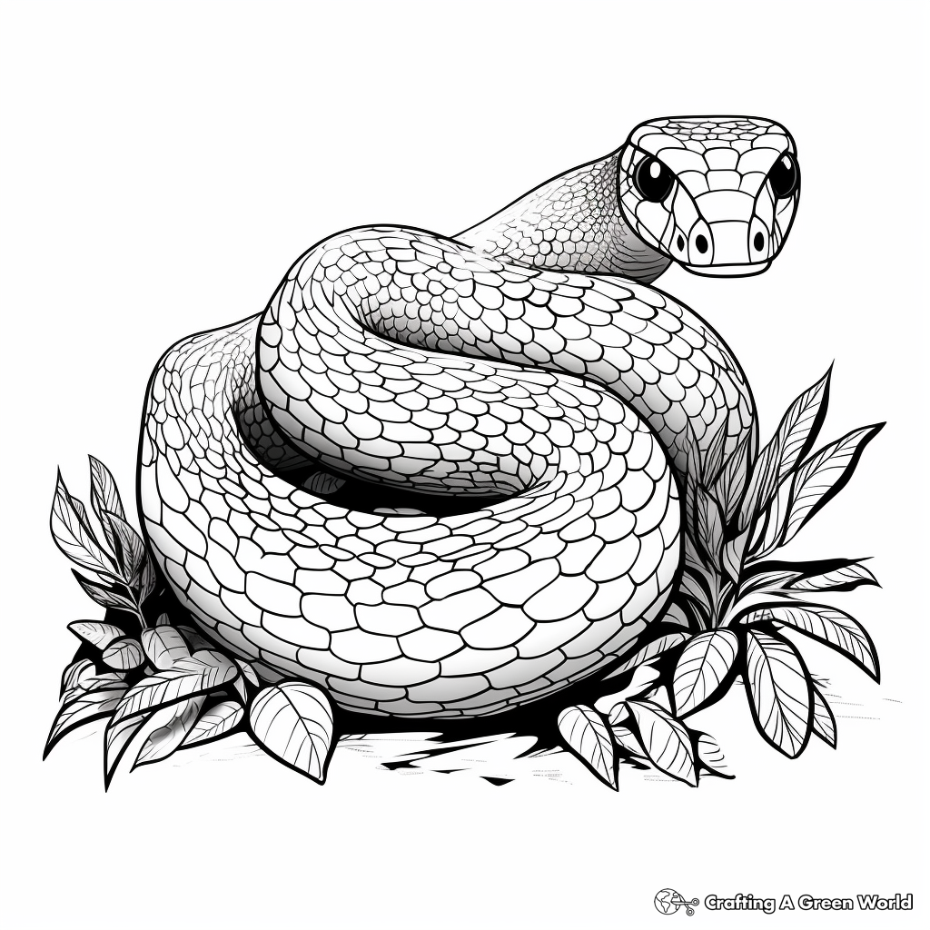 Snake Coloring Pages Printable Art And Words
