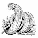 Exotic Jameson's Mamba Snake Coloring Pages 3