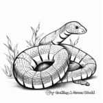 Exotic Jameson's Mamba Snake Coloring Pages 4