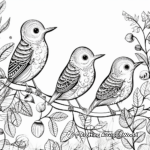Exotic Jungle Birds Coloring Pages 4
