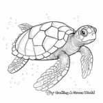 Exotic Leatherback Turtle Coloring Pages 4