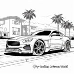 Exotic Luxury Car Coloring Pages 2