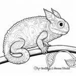 Exotic Parson's Chameleon Coloring Pages 2