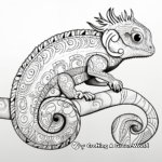 Exotic Parson's Chameleon Coloring Pages 4
