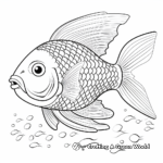 Exotic Rainbow Fish Coloring Pages for Adults 2