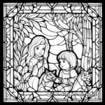 Exotic Stained Glass Coloring Pages for Adults 3