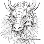 Exotic Tropical Dragon Head Coloring Pages: Colors of the Rainforest 3