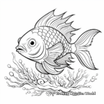 Exotic Tropical Fish Beast Coloring Pages 1