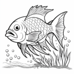 Exotic Tropical Fish Beast Coloring Pages 2