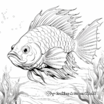 Exotic Tropical Fish Beast Coloring Pages 4