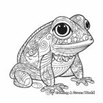 Exotic Tropical Frog Coloring Pages for Adults 2