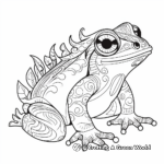 Exotic Tropical Frog Coloring Pages for Adults 3