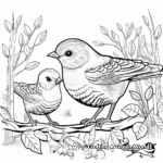 Exotic Tropical Rainforest Bird Coloring Pages 1