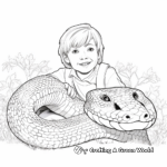 Exploring Reptiles Zoo Coloring Pages 1