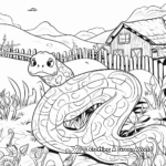 Exploring Reptiles Zoo Coloring Pages 4
