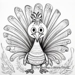Express Gratitude with Thankful Turkey Coloring Pages 1