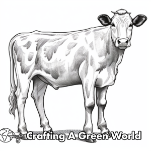 Cow For Adults Coloring Pages - Free &amp; Printable!