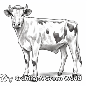 Cow For Adults Coloring Pages - Free &amp; Printable!