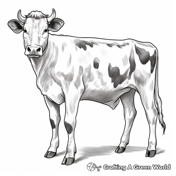 Cow For Adults Coloring Pages - Free &amp; Printable!