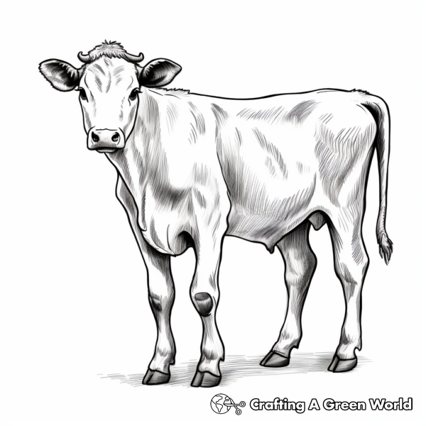 Cow For Adults Coloring Pages - Free &amp; Printable!