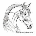 Exquisite Lipizzaner Horse Head Coloring Pages 3