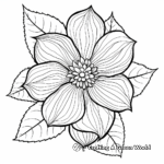 Exquisite Poinsettia Coloring Pages For Adults 3