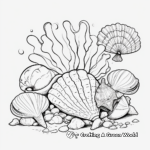Exquisite Seashell Collection Coloring Pages 2