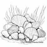 Exquisite Seashell Collection Coloring Pages 4