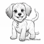 Exquisite Show Yorkie Coloring Pages 4