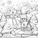Exquisite Winter Wonderland New Year Coloring Pages 3