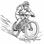 Extreme Downhill Mountain Bike Coloring Pages 3