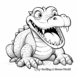 Eye-Catching American Alligator Coloring Pages 3
