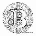 Eye-catching Fancy Letter 'B' Coloring Pages 3