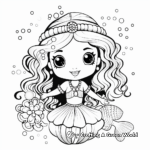Fabulous Mermaid Coloring Pages 1