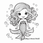 Fabulous Mermaid Coloring Pages 4