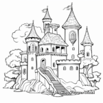 Fairies and Unicorn Castle Coloring Pages 1