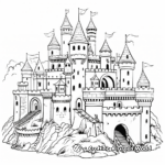 Fairies and Unicorn Castle Coloring Pages 2