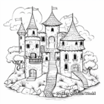 Fairies and Unicorn Castle Coloring Pages 3