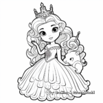 Fairy Princess Llamacorn Coloring Pages 2