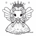 Fairy Princess Llamacorn Coloring Pages 3
