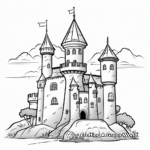 Fairy-Tale Castle Coloring Pages 1